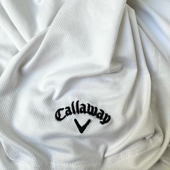 Callaway Men's Swing Tech Solid White Opti Dri Polo 3X - Picture 6 of 10